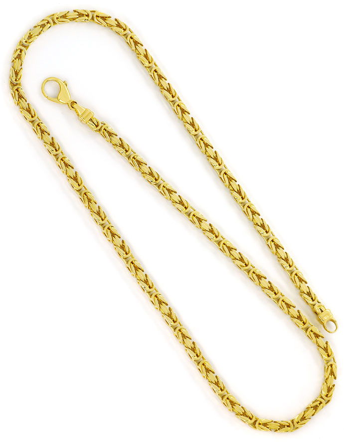 Foto 3 - Gold Königskette in 55cm Länge in massiv 333er Gelbgold, K3037