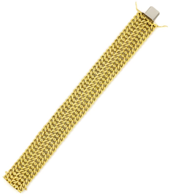 Foto 3 - Breites Goldarmband im Kugel Panzer Muster aus Gelbgold, K3182