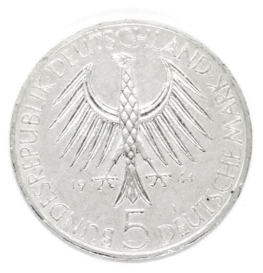 Foto 2 - 5 Deutsche Mark Gedenkmünze Johann Gottlieb Fichte 1964, R5867