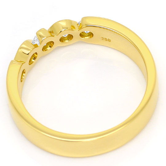 Foto 3 - Diamant Halbmemory Ring 0,42 ct Brillanten 18K Gelbgold, R5942
