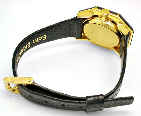 Foto 5 - Chopard Damen-Armbanduhr Gold Onyx Lünette Topuhr Neuz., U1928